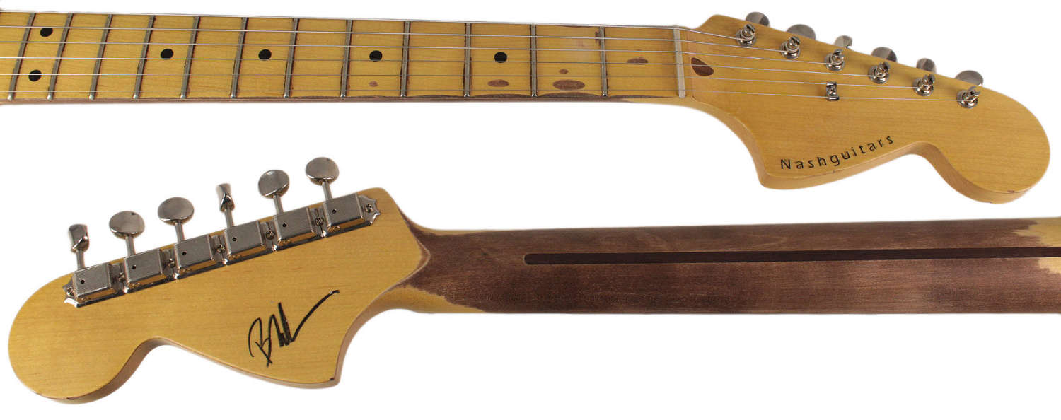 Nash S-67 Guitar, Olympic White, Light Aging - Vintage Strat Model with Modern Features