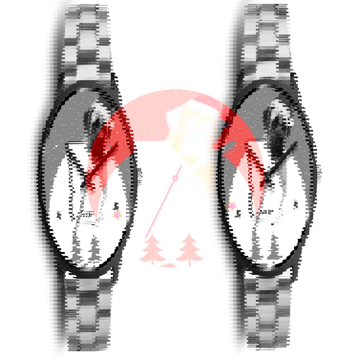 English Mastiff Dog Georgia Christmas Special Wrist Watch