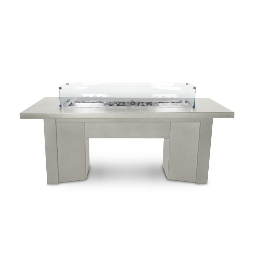 The Outdoor Plus 60 Rectangular Alameda Fire Table - Powder Coated Metal