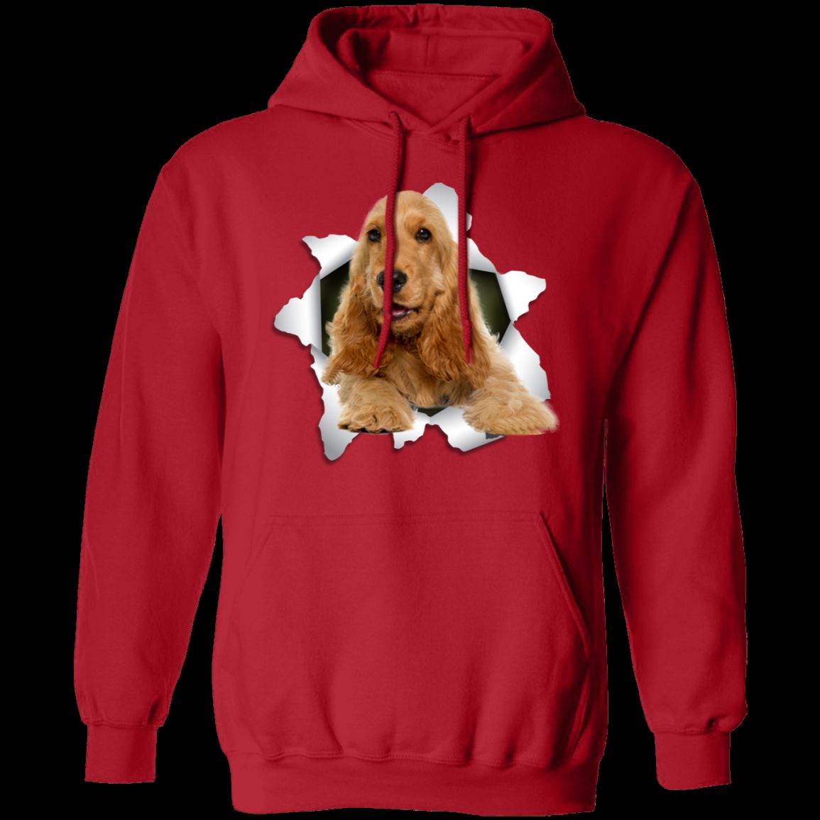 ENGLISH COCKER 3D Pullover Hoodie - 8 oz Unisex Design