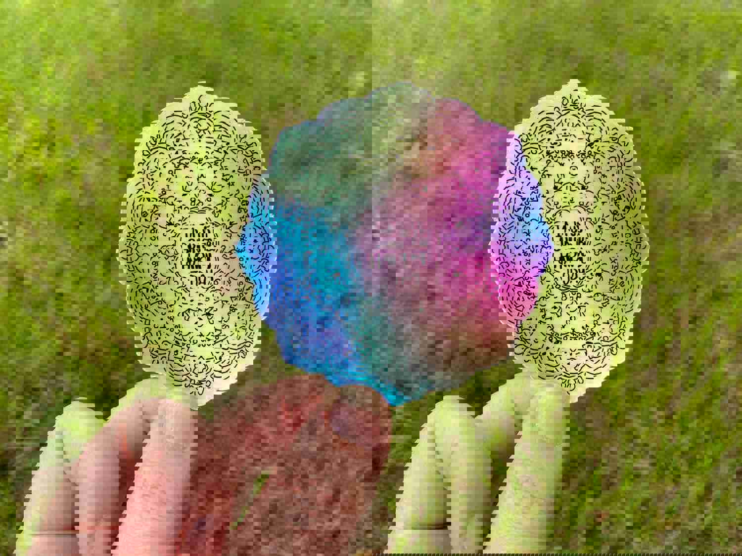 Im Just Going To Be Happy Hologram Sticker