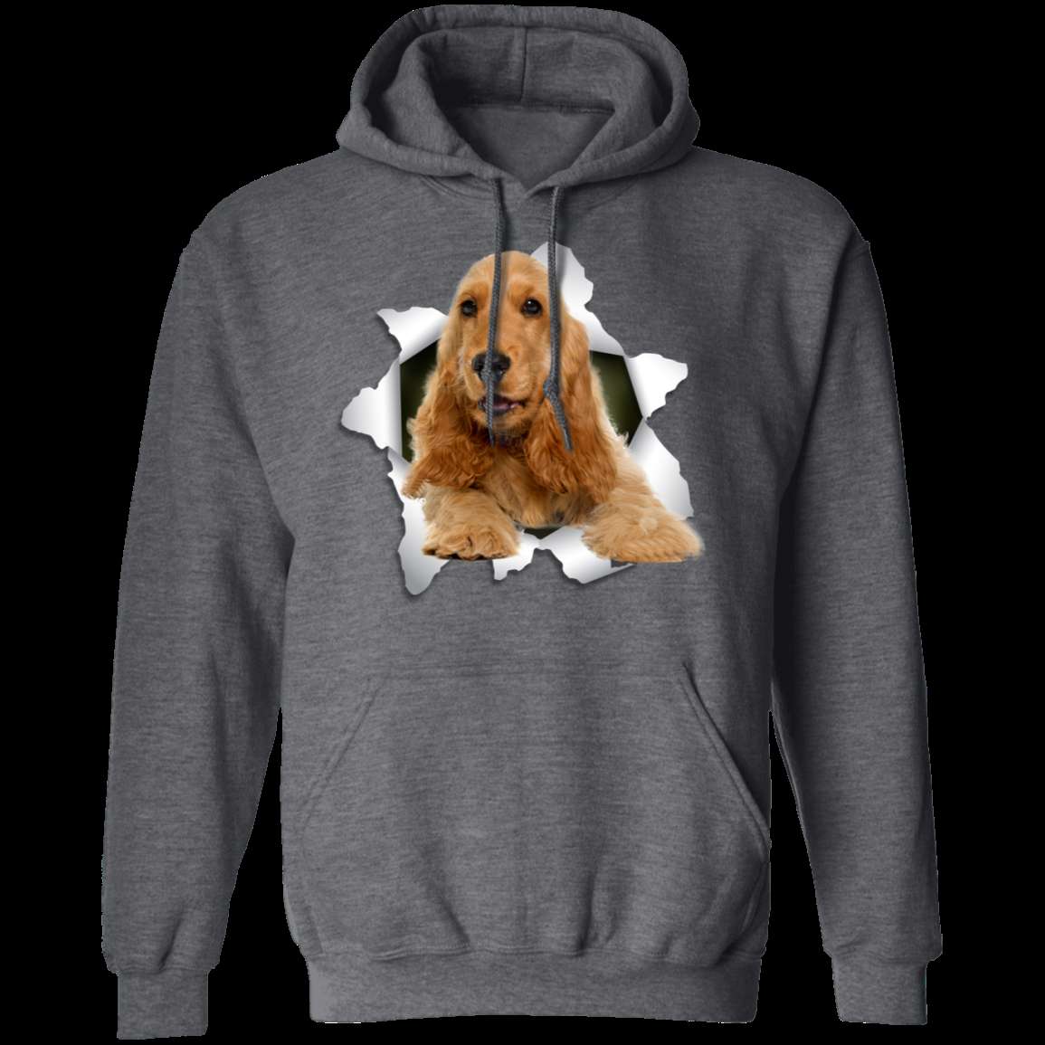 ENGLISH COCKER 3D Pullover Hoodie - 8 oz Unisex Design