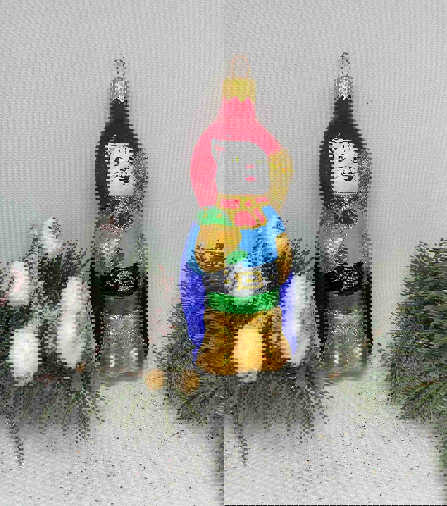 Puss in Boots Handmade Glass Christmas Ornament - Luxury Tree Decoration