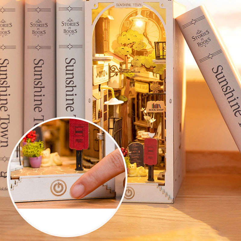 Book Nooks DIY 3D Wooden Puzzle - Miniature World Shelf Decor