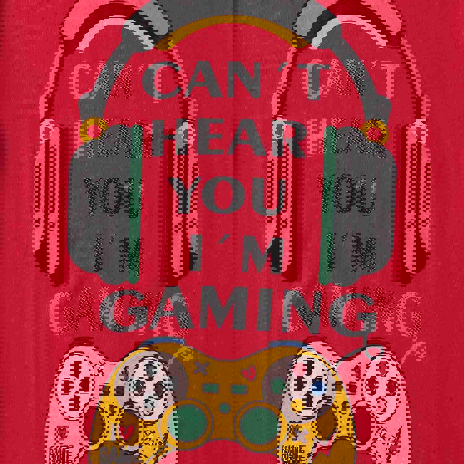 Bucheli Boys 8-20 Short Sleeve Headphone Gaming T-Shirt