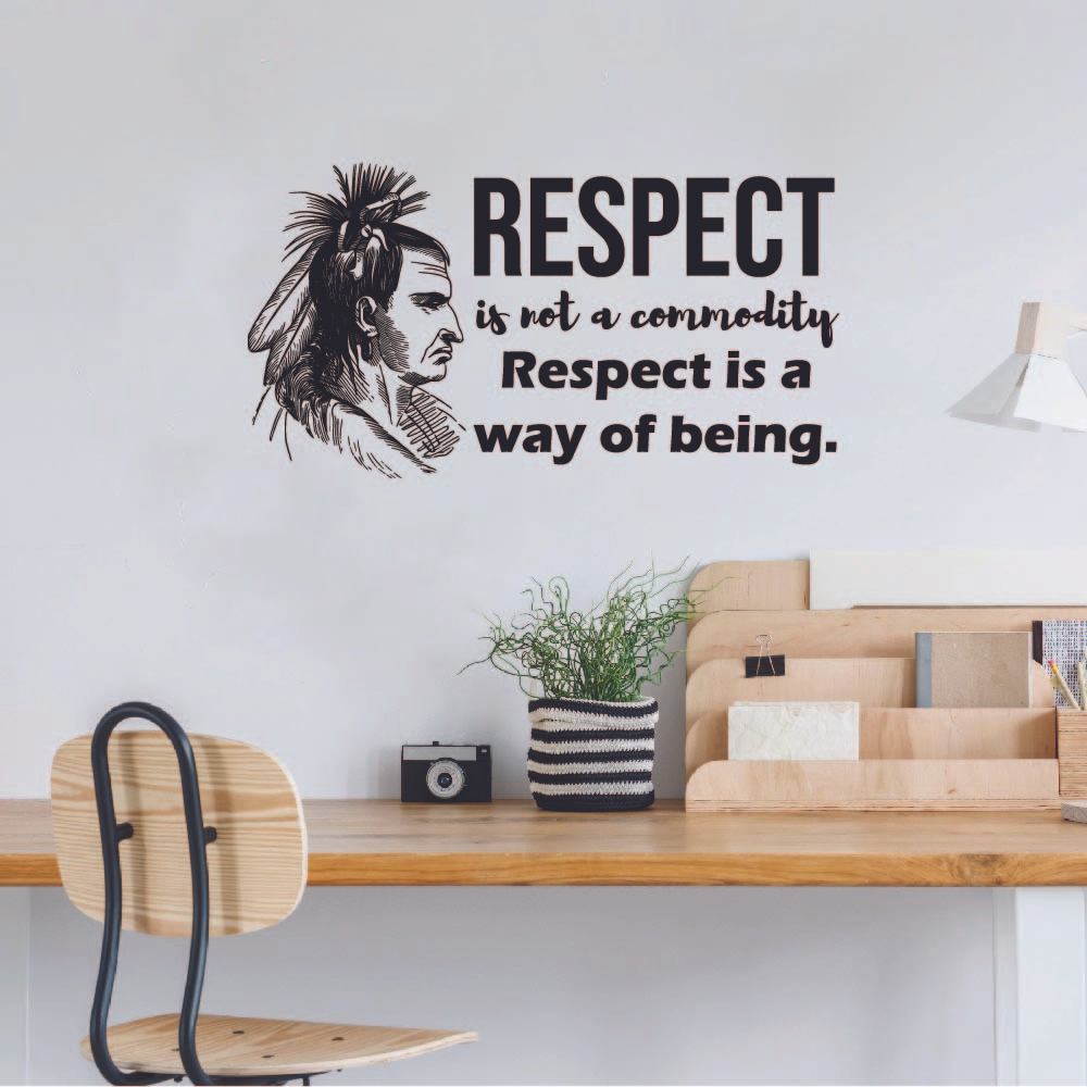 Indian Native American Wall Decal Sticker - Customizable Tribal Art