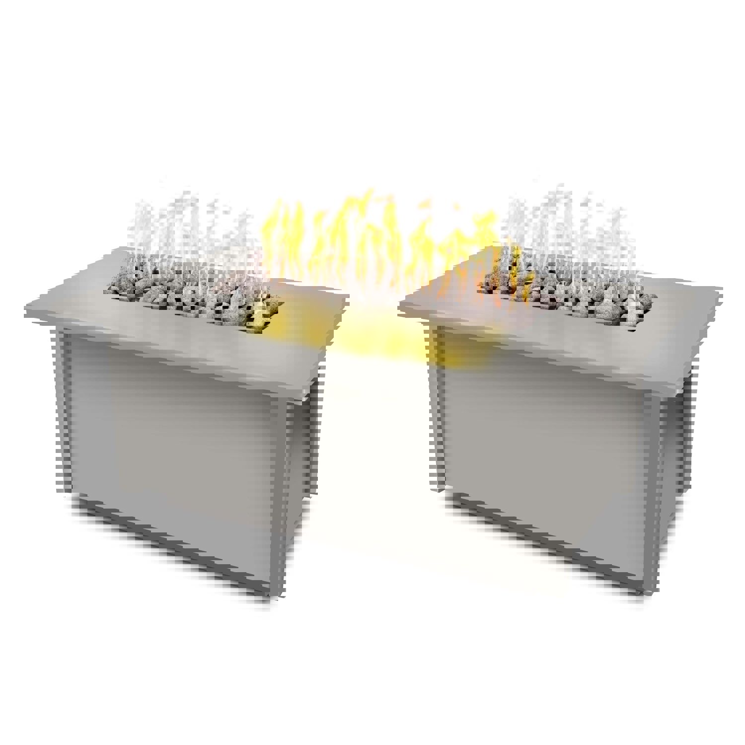 The Outdoor Plus 48 Rectangular Salinas Fire Table - Premium Powder Coated Metal