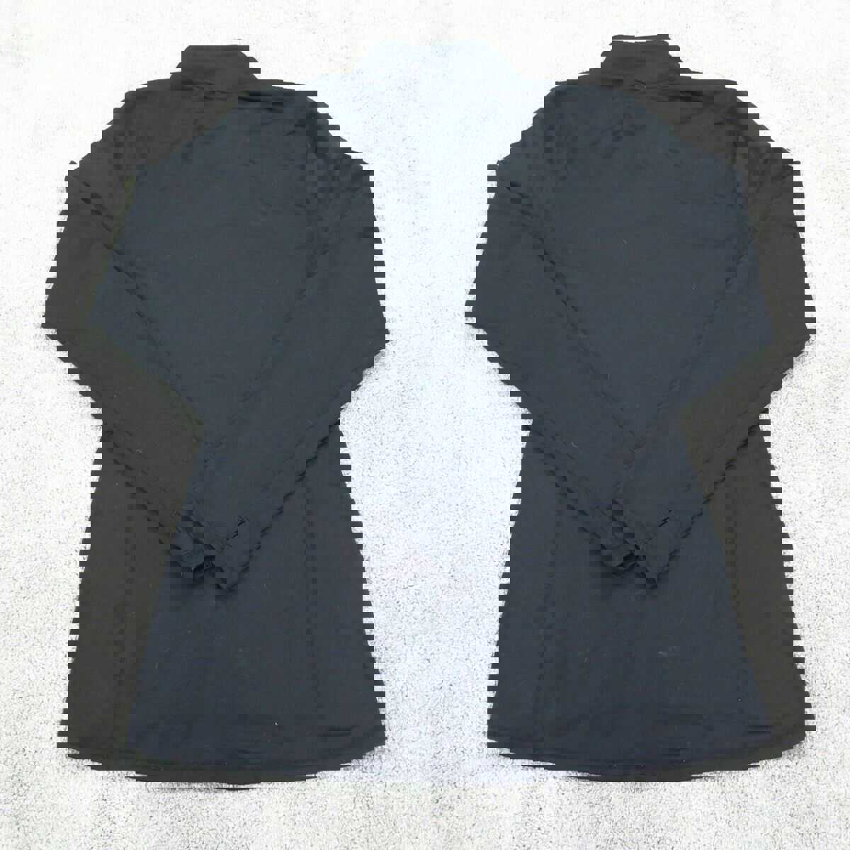 Reebok Women's Black Medium Activewear 1/4 Zip Long Sleeve Sports Top