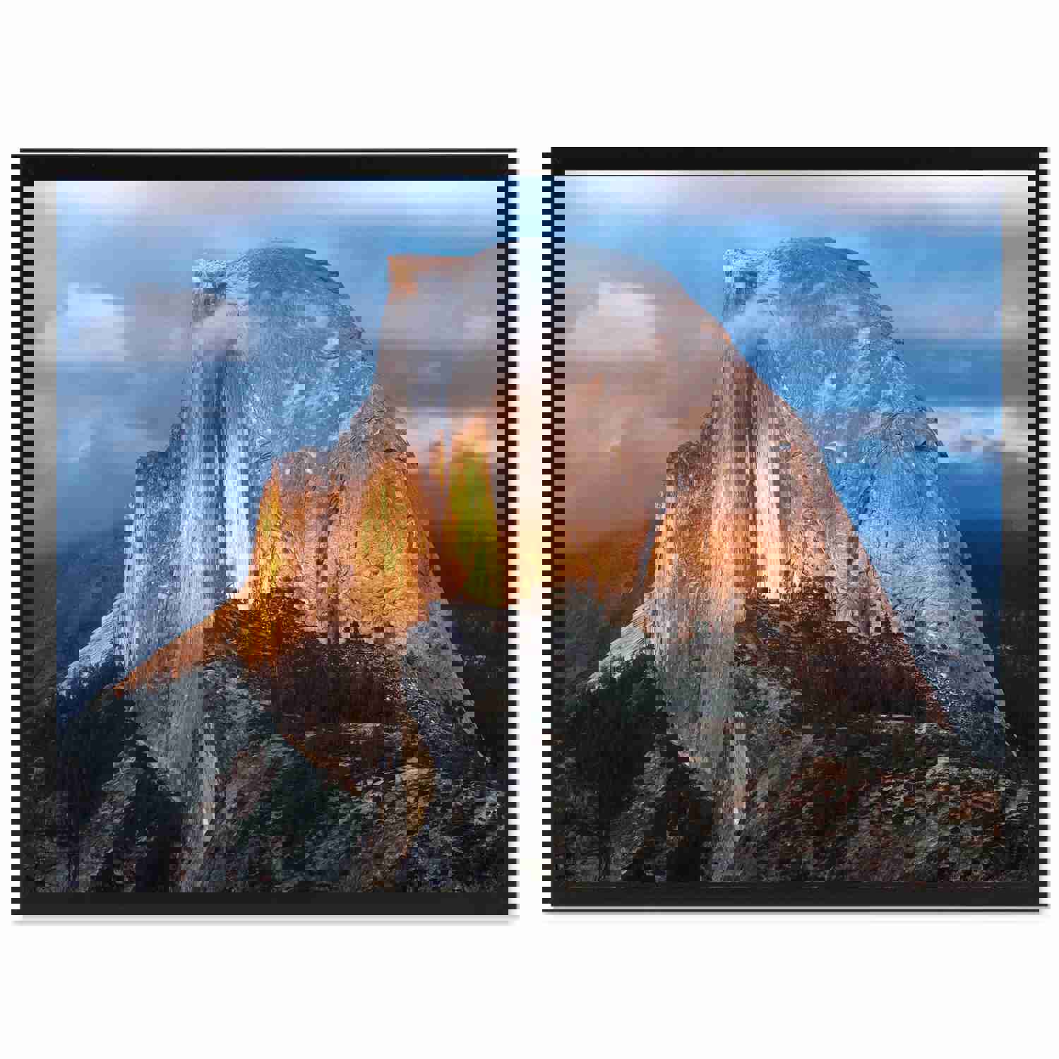 Half Dome California Landscape Canvas Print Wall Art for Home Décor