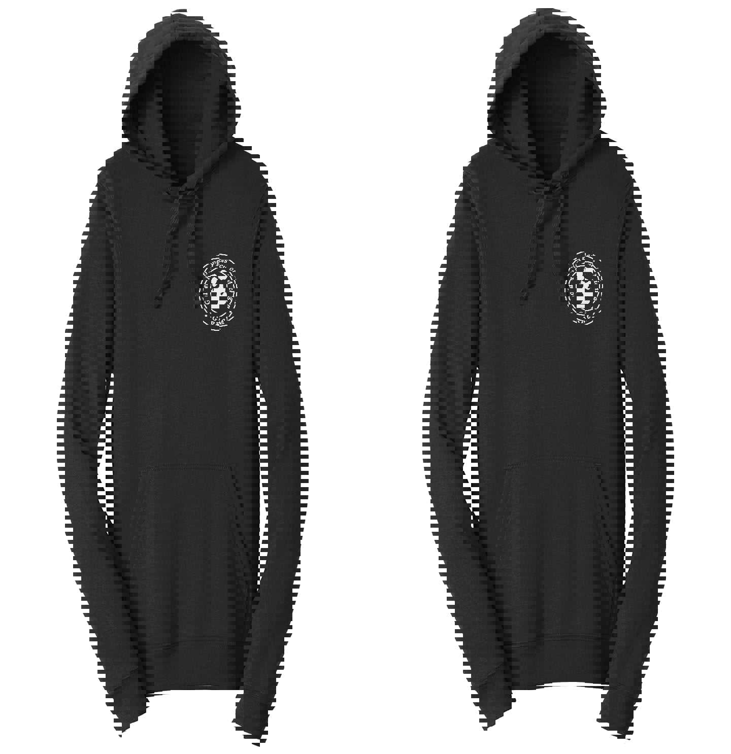 Golden Retriever Rescue of Michigan White Left Chest Logo - Adult Unisex Hoodie Sweatshirt