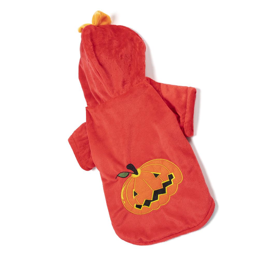 Halloween Pumpkin Hoodie for Dogs and Cats - Cute Pet Costume