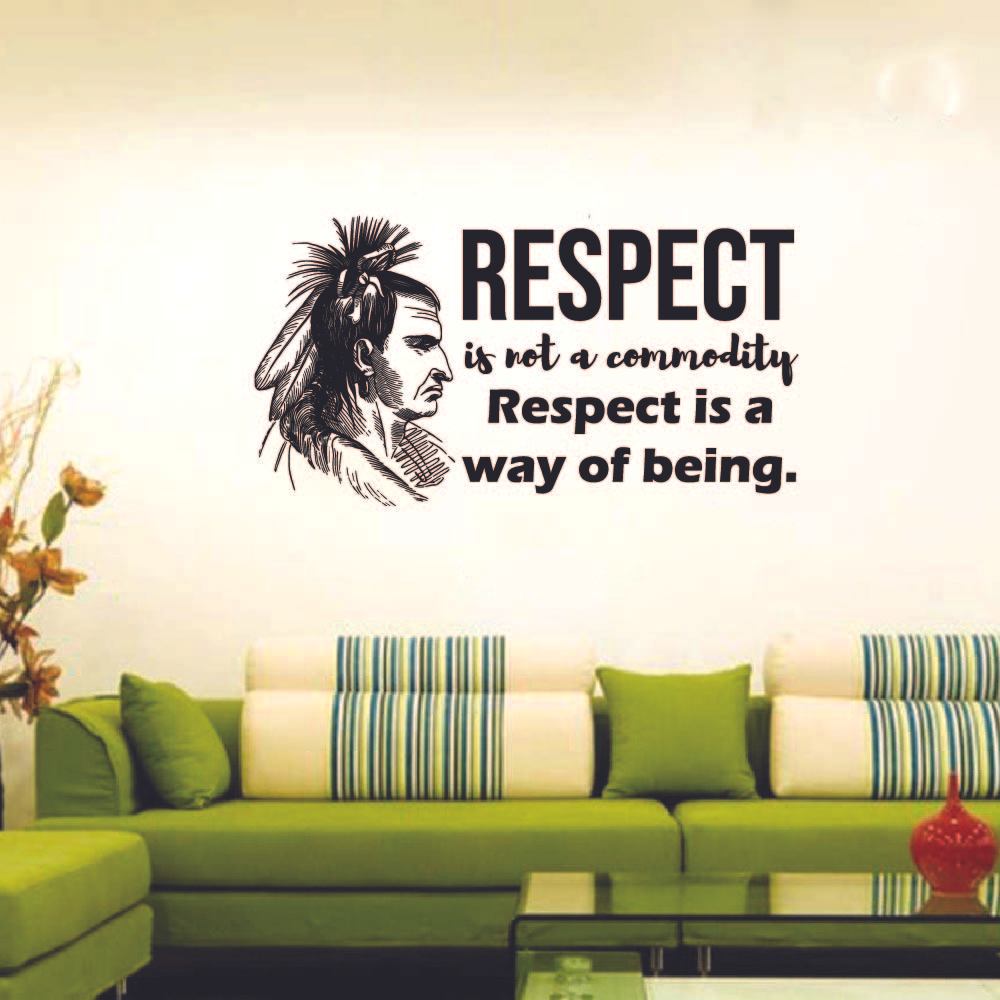 Indian Native American Wall Decal Sticker - Customizable Tribal Art