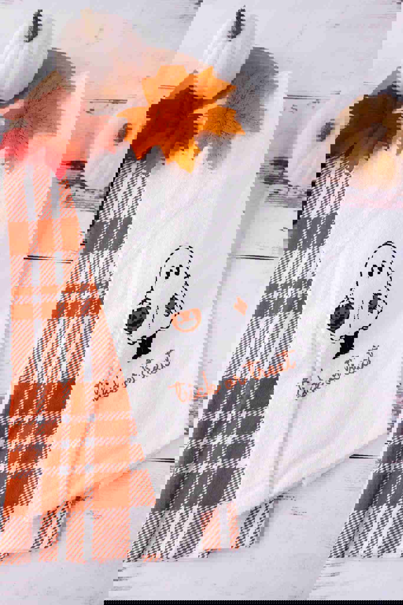 Set Of Two Halloween & Fall Kitchen Towels