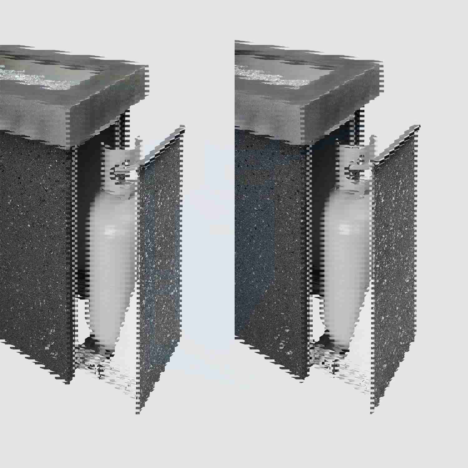 Key Largo Linear Gas Fire Pit Table