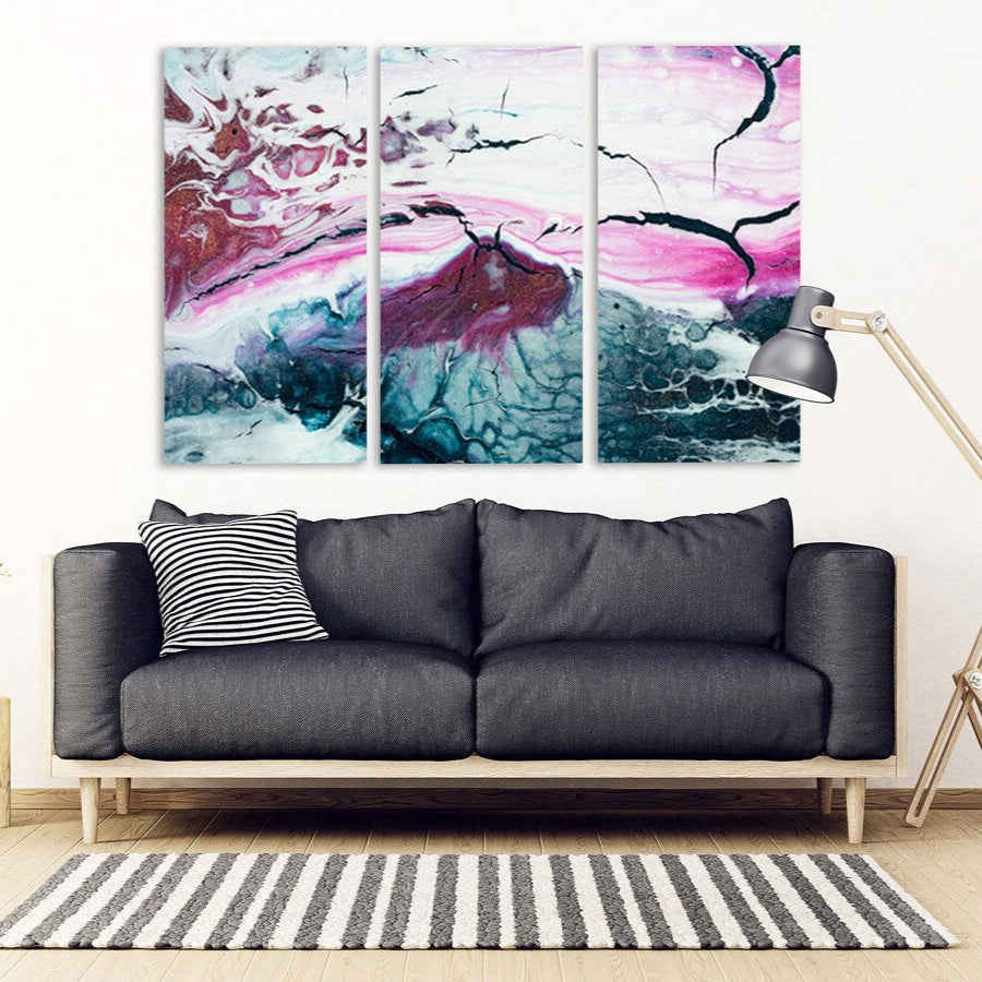 Abstract Wall Art Canvas Print - Large Painting for Bedroom, Kitchen, Living Room Decor
