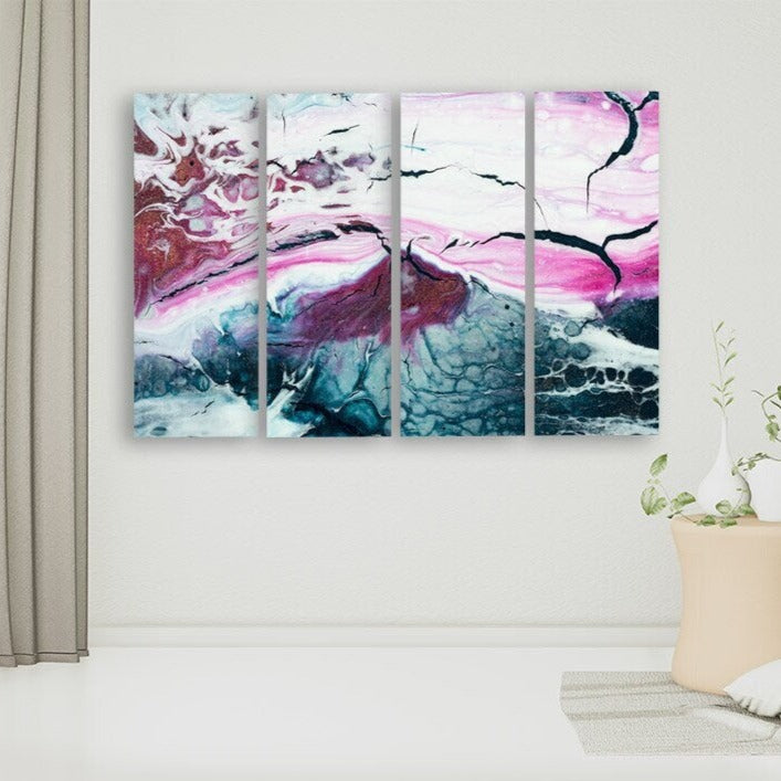 Abstract Wall Art Canvas Print - Large Painting for Bedroom, Kitchen, Living Room Decor