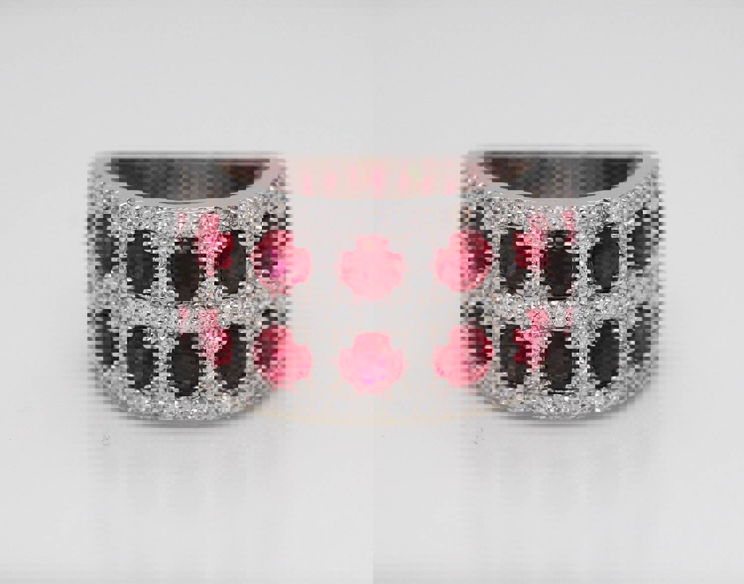 14KW 2.52 CTTW Ruby and Diamond Fashion Ring with 1.06 CTTW H-SI1 Diamonds