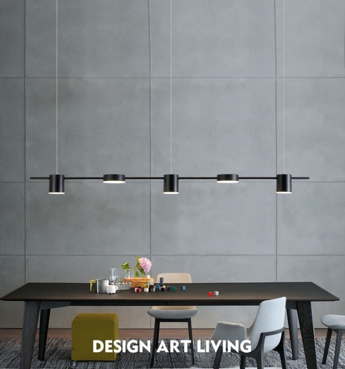 Mirodemi® Minimalistic Black/Gold LED Pendant Lamps for Kitchen Island, Restaurant