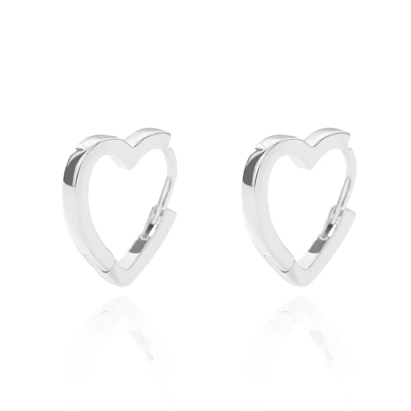 Stainless Steel Heart Earrings For Women - Vintage Gold Love Drop Earrings