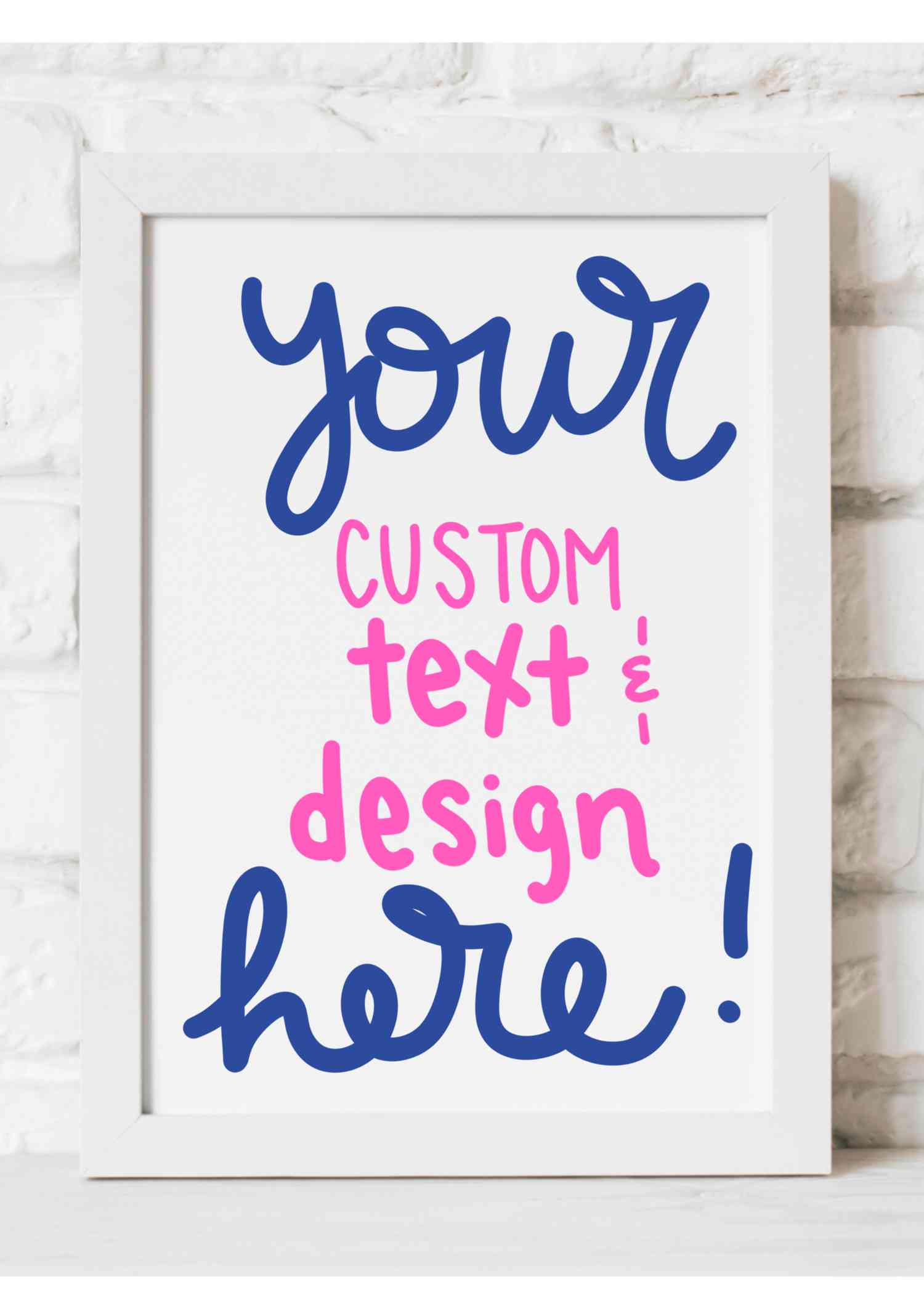 DIGITAL Custom Quote Art - Hand Drawn Personalized Design