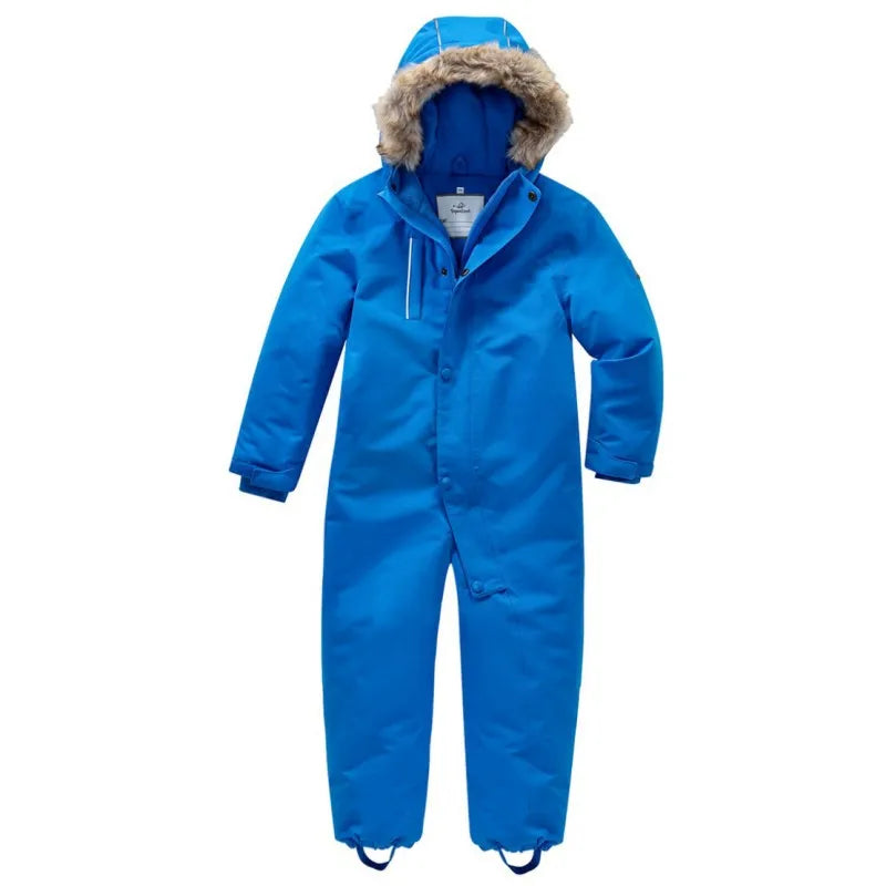 Quilted Waterproof Children's One-piece Ski Clothing