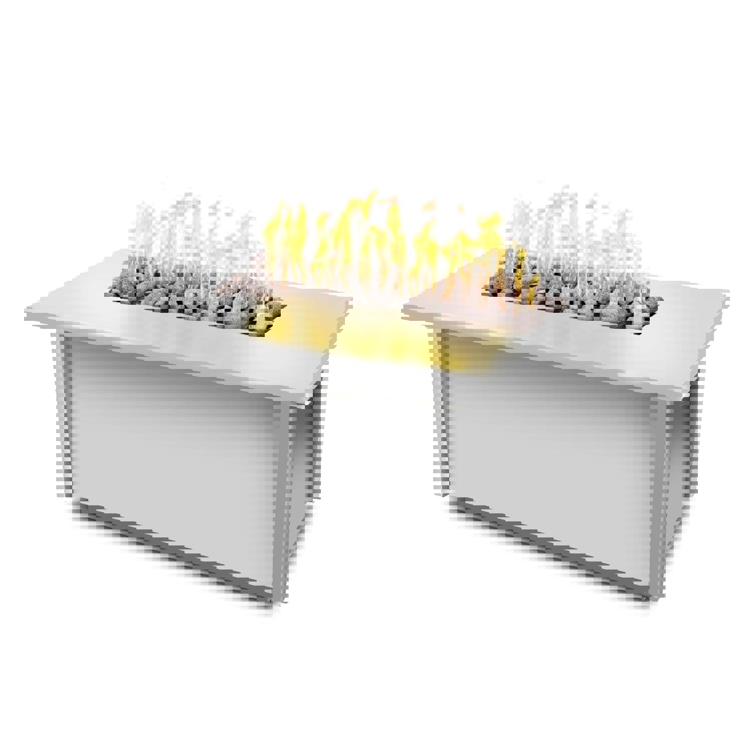 The Outdoor Plus 48 Rectangular Salinas Fire Table - Premium Powder Coated Metal