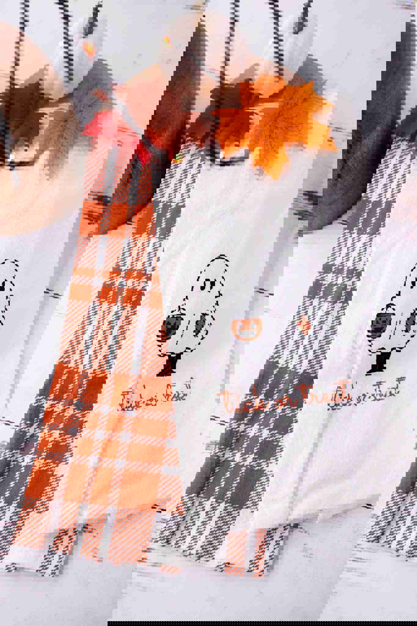 Set Of Two Halloween & Fall Kitchen Towels