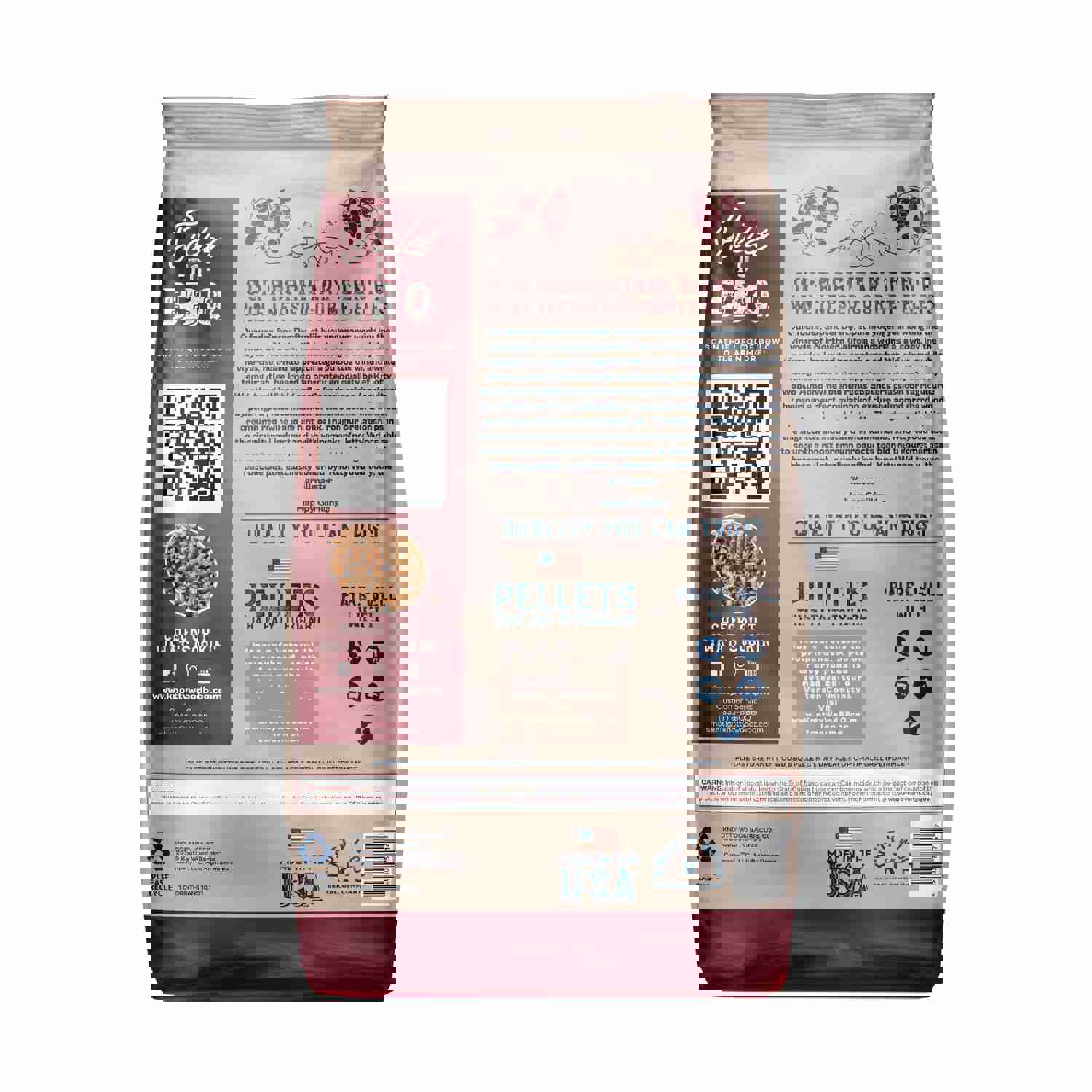 Almond Cabernet Cooking Pellets - Red Wine Oak Blend Natural Knotty Wood 20lb Bag