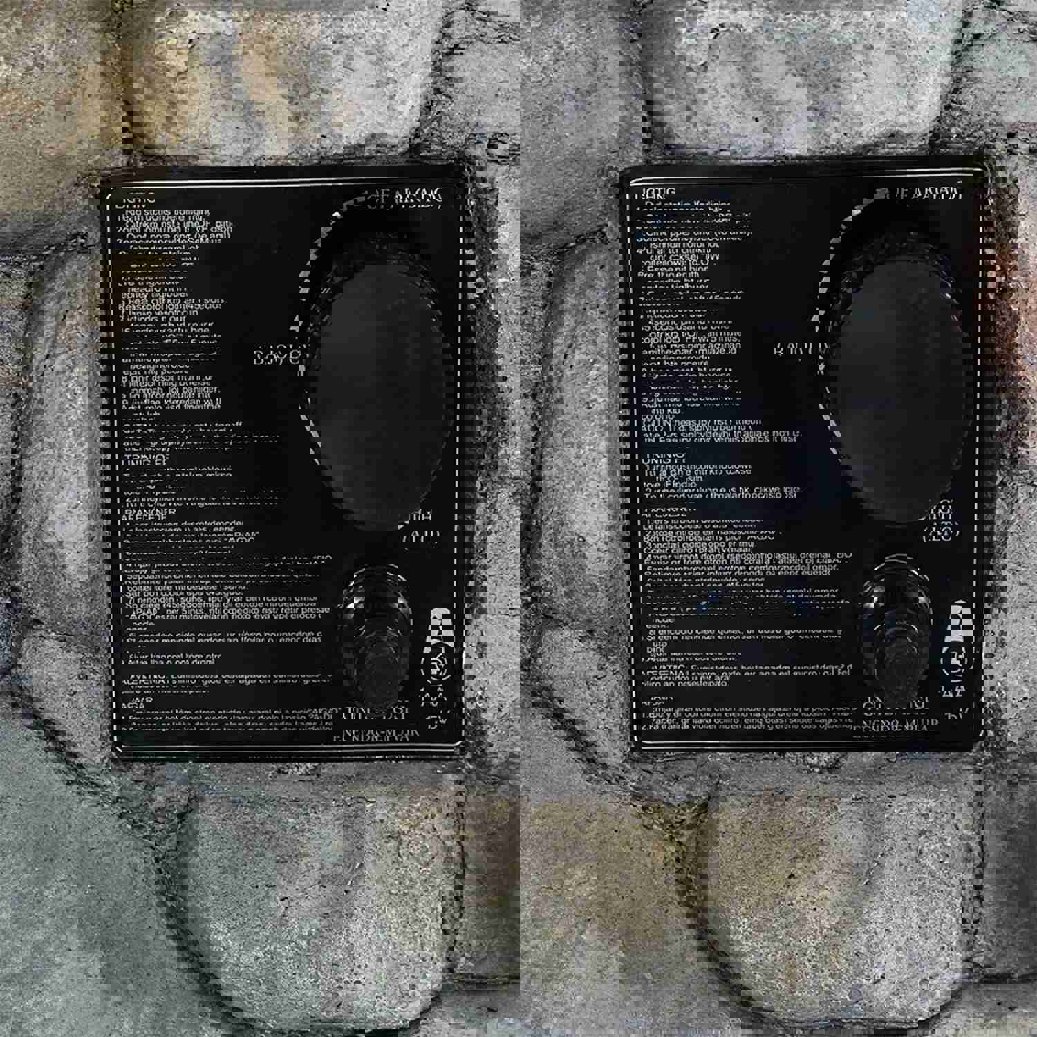 Sunnydaze Outdoor 30-Inch Tall Cast Rock Column Design Propane Gas Fire Pit