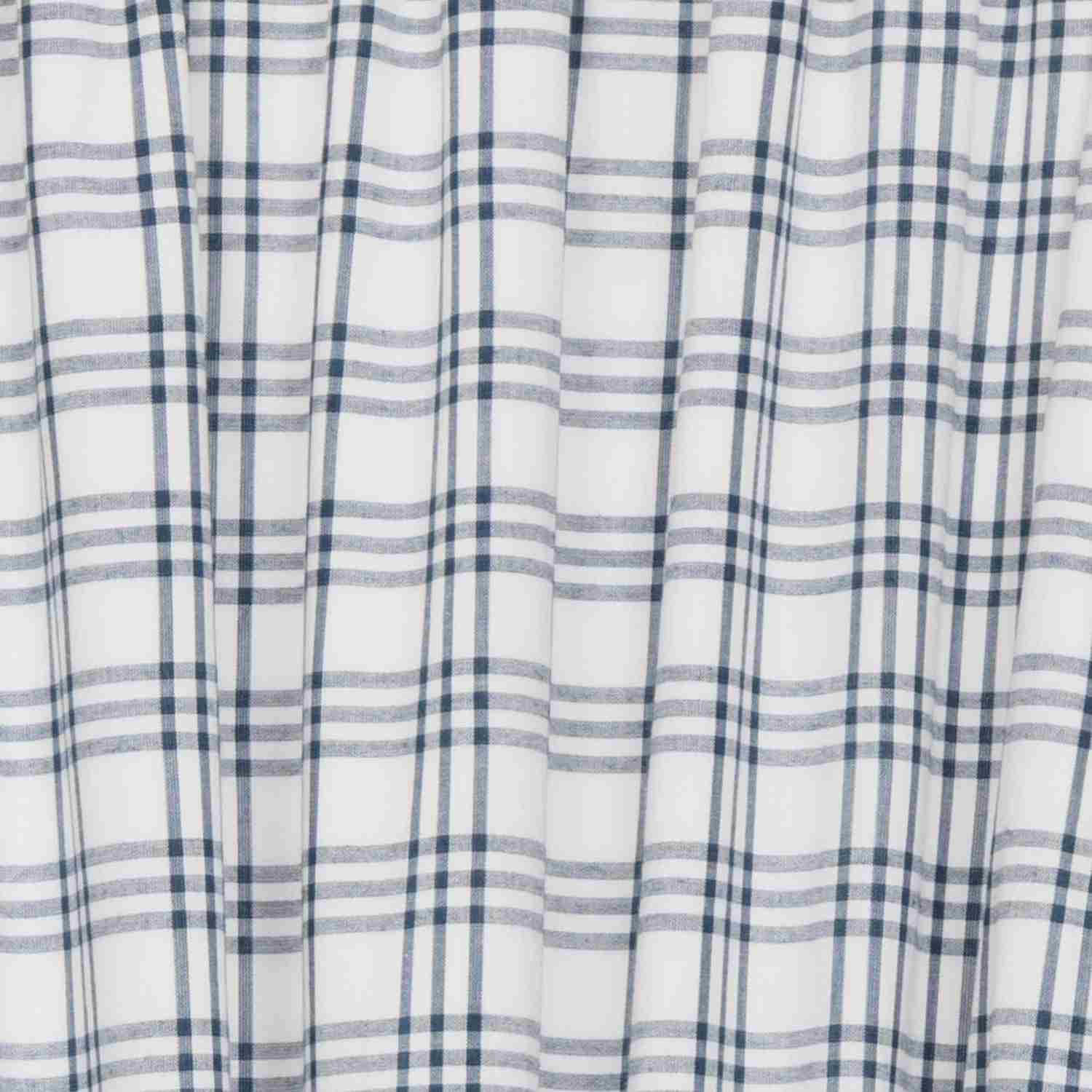 Sawyer Mill Blue Plaid Swag Set of 2 - 36x36x16 Premium Cotton Farmhouse Decor