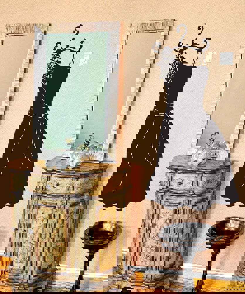 Vinyl Wall Decal Sticker Formal Dress #OS_DC597 - Removable & Easy to Apply