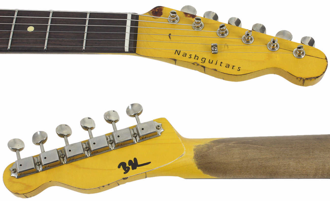 Nash TC-63 Guitar, 3-Tone Burst, Extra-Heavy Aging