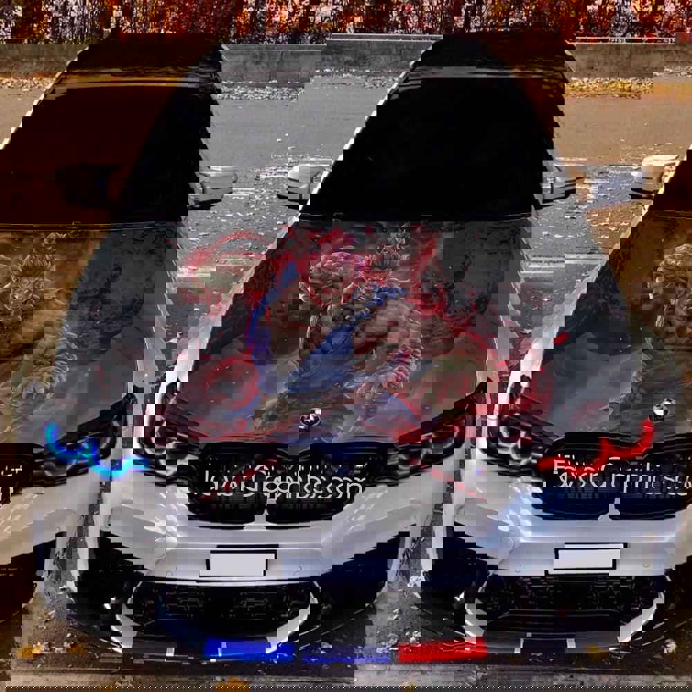 Akuma Street Fighter Itasha Car Vinyl Hood Wrap Decal Sticker