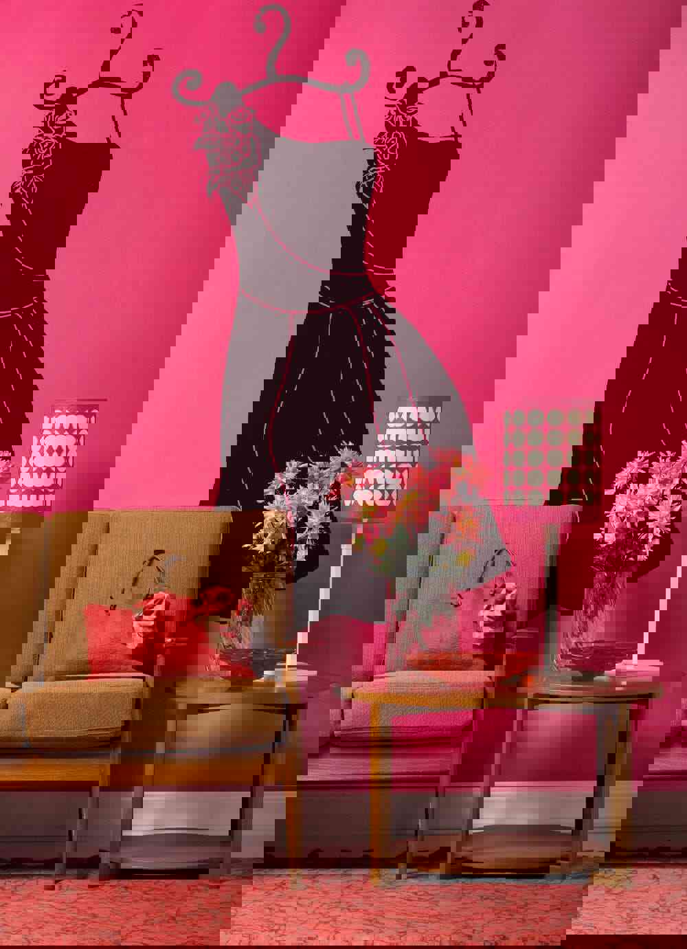 Vinyl Wall Decal Sticker Formal Dress #OS_DC597 - Removable & Easy to Apply