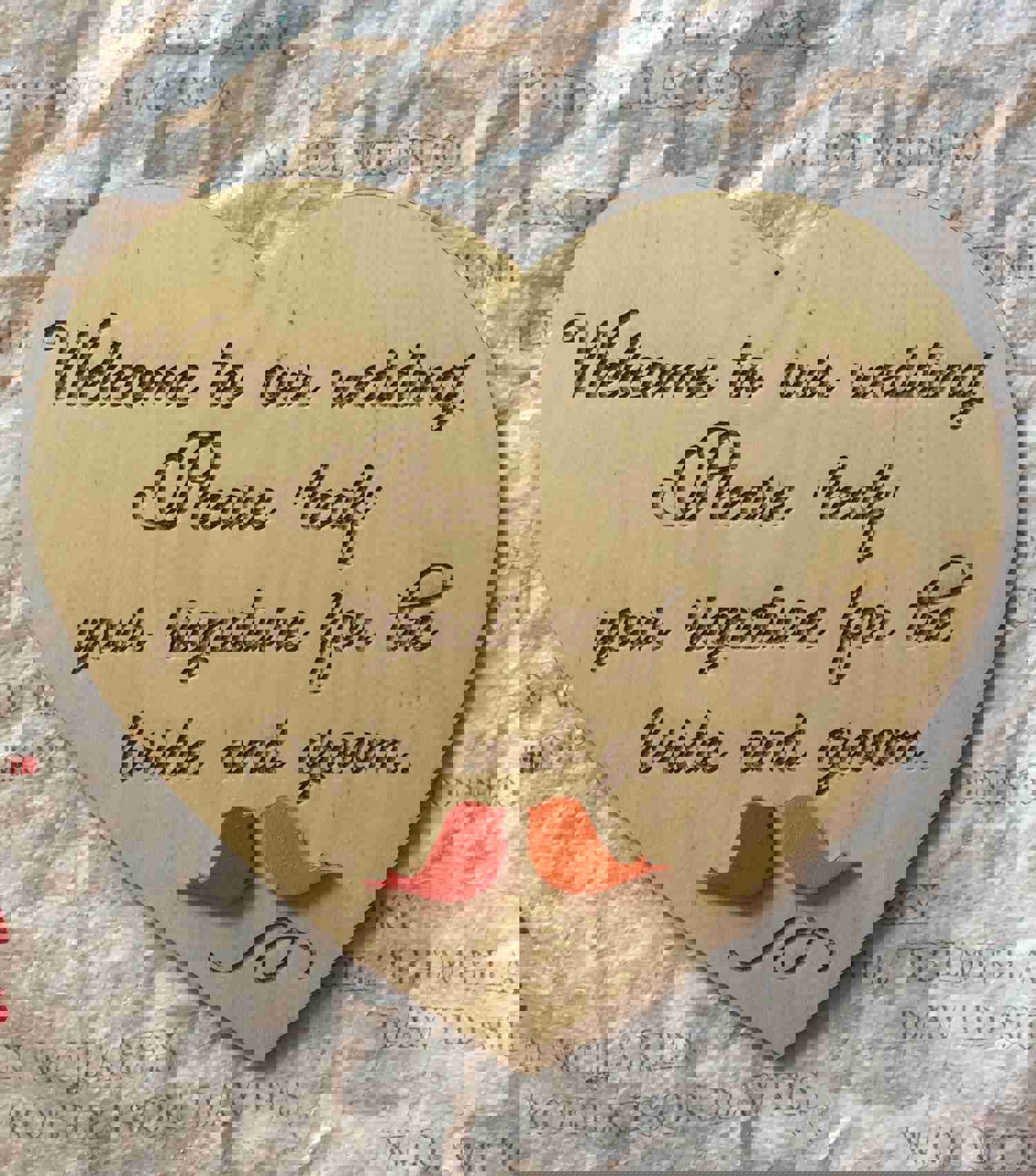 Personalized Wooden Guest Book with Tree of Life for Wedding, Anniversary or Newlyweds Gift