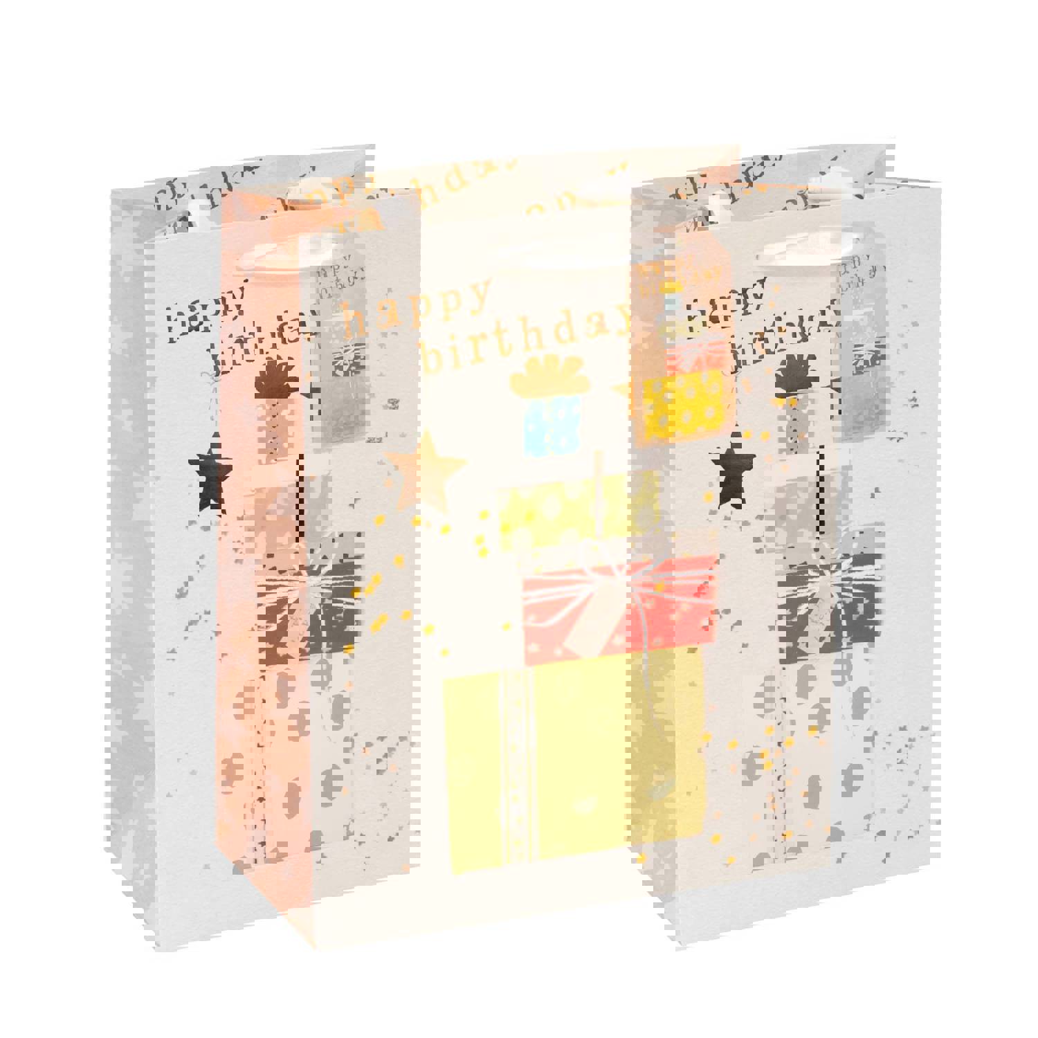 Large Big Flower Birthday Bag Hot Stamp, Matte, 4 Designs