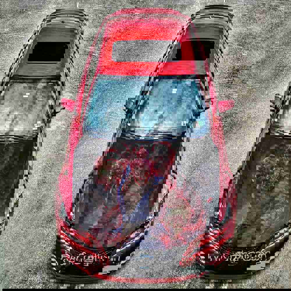 Akuma Street Fighter Itasha Car Vinyl Hood Wrap Decal Sticker