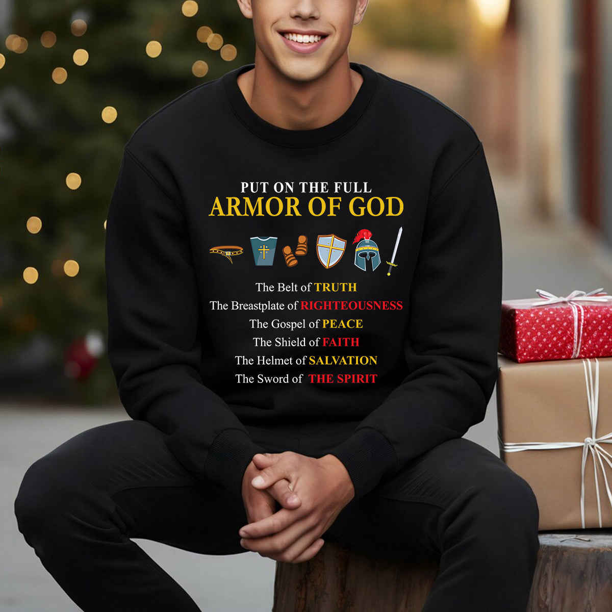 Put On The Full Armor Of God Sweater/Hoodie - Christian Gift for Faith Believers