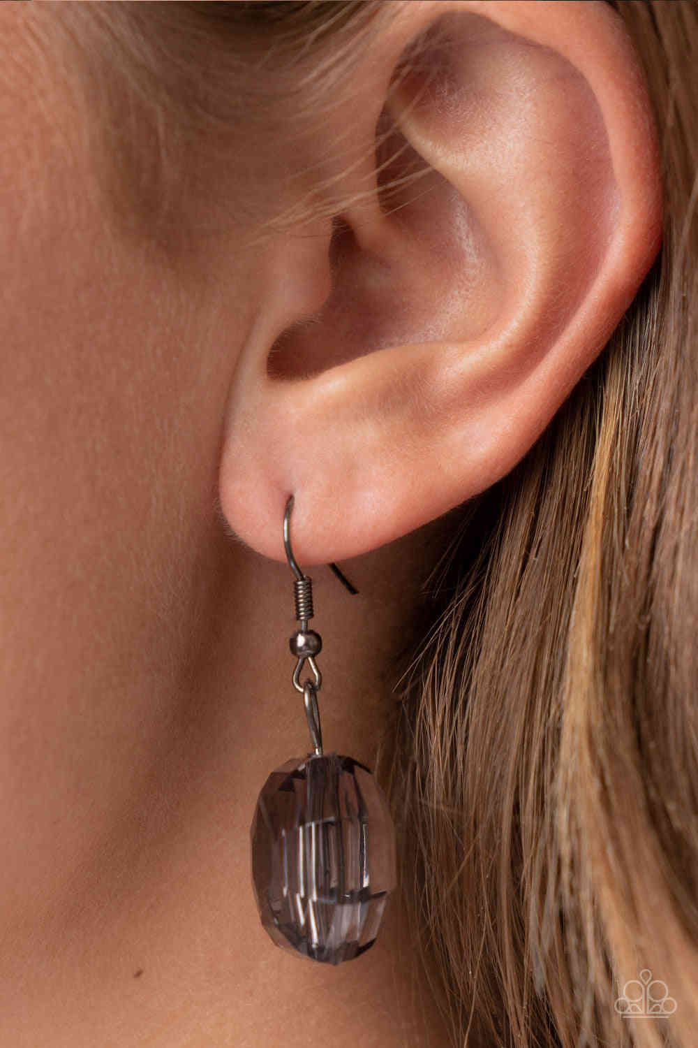 Icy Illumination - Black Paparazzi Necklace with Matching Earrings