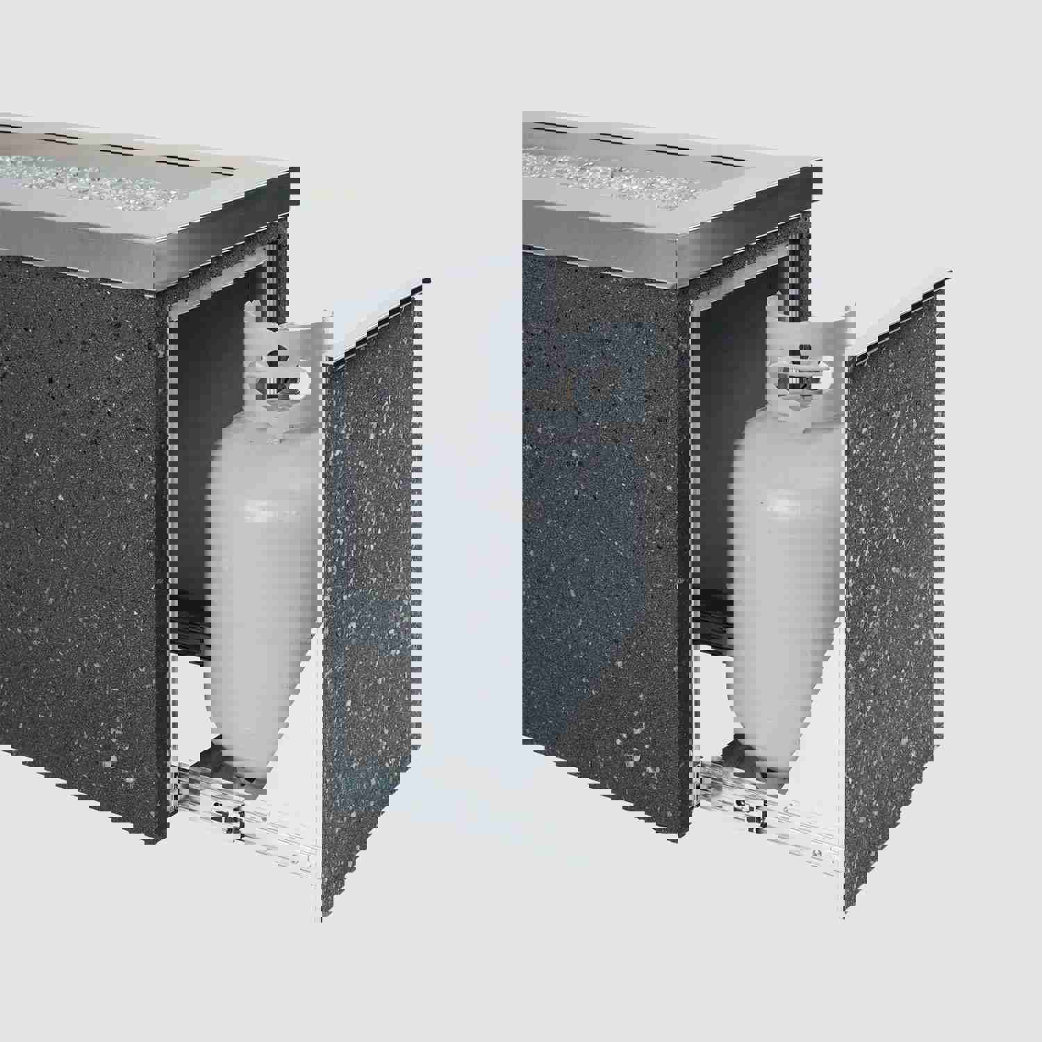 Key Largo Linear Gas Fire Pit Table