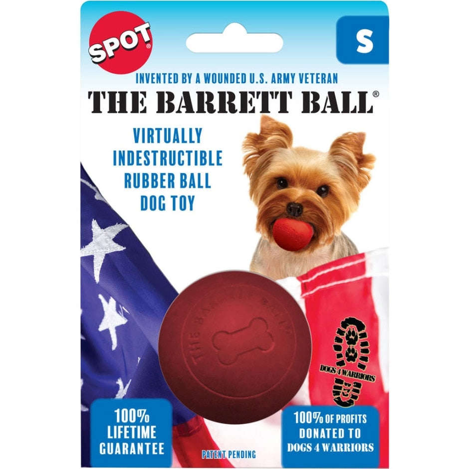 SPOT The Barrett Ball Dog Toy - Durable Solid Rubber Ball for Pets