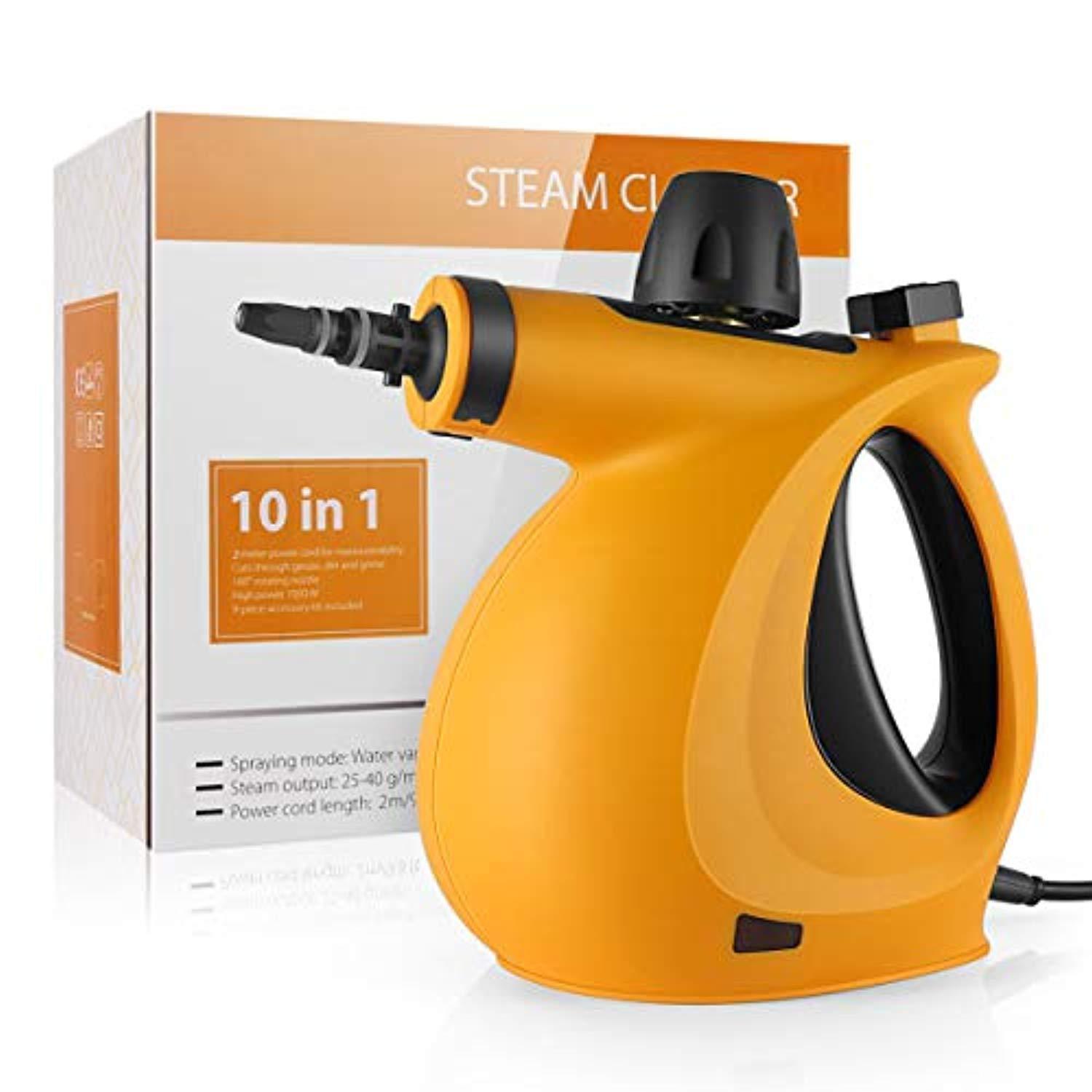 ShamBo Handheld Pressurized 9 in 1 Steam Cleaner with 9-Piece Accessory Set