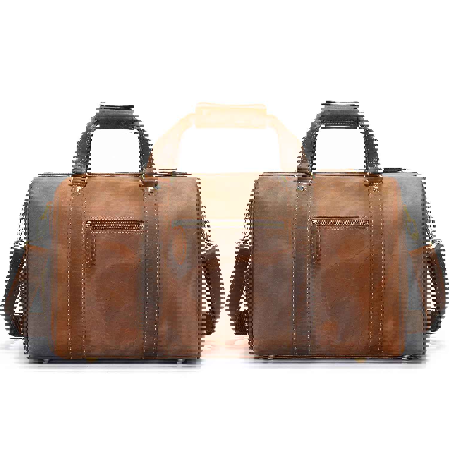 Crazy Horse Leather Men's Travel Bags - Large Capacity Fitness & Outdoor Handbags