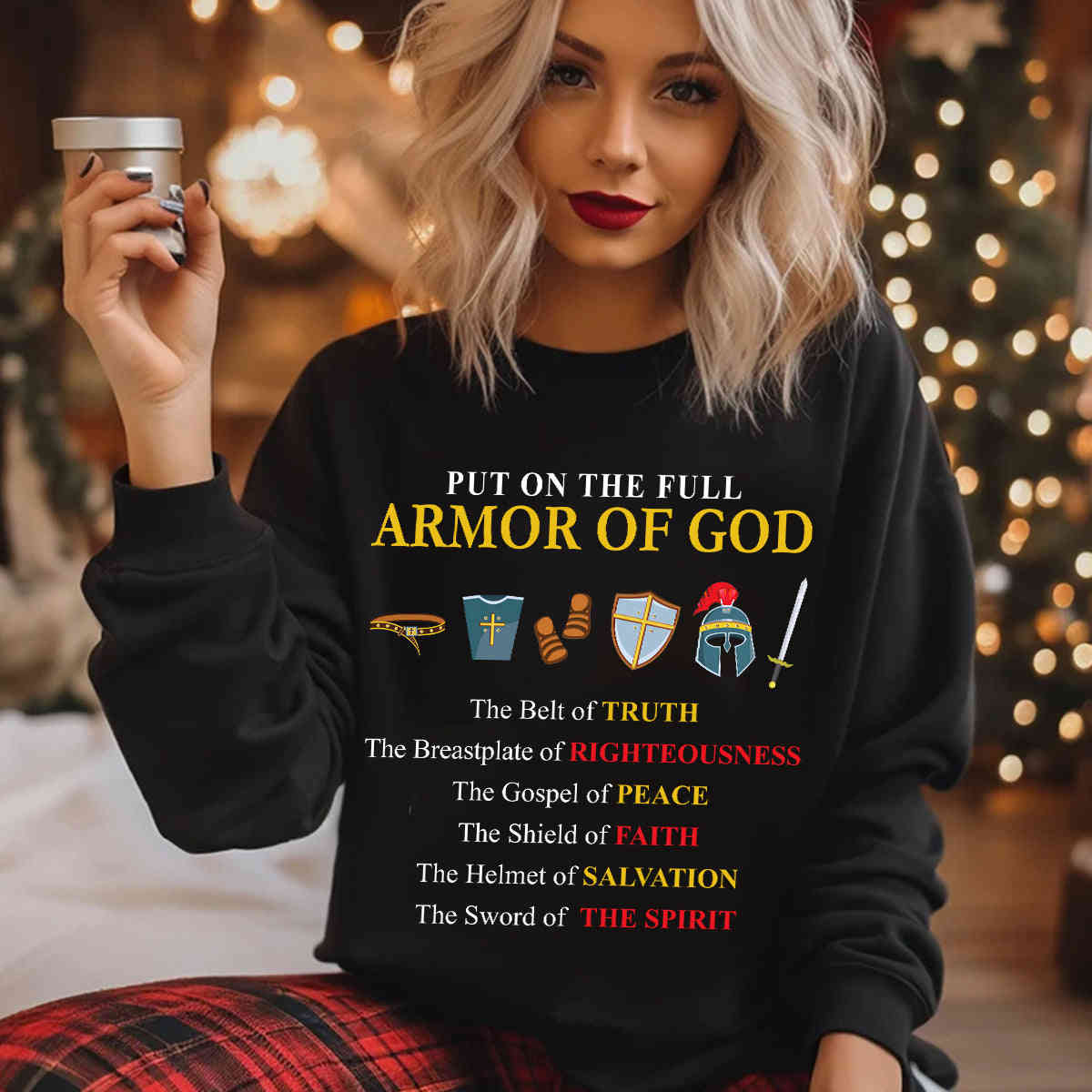 Put On The Full Armor Of God Sweater/Hoodie - Christian Gift for Faith Believers