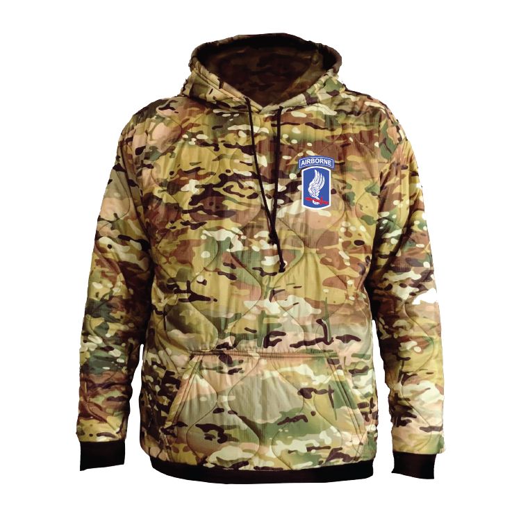 B Co, 173rd BSB Bandits Woobie Hoodie Embroidery