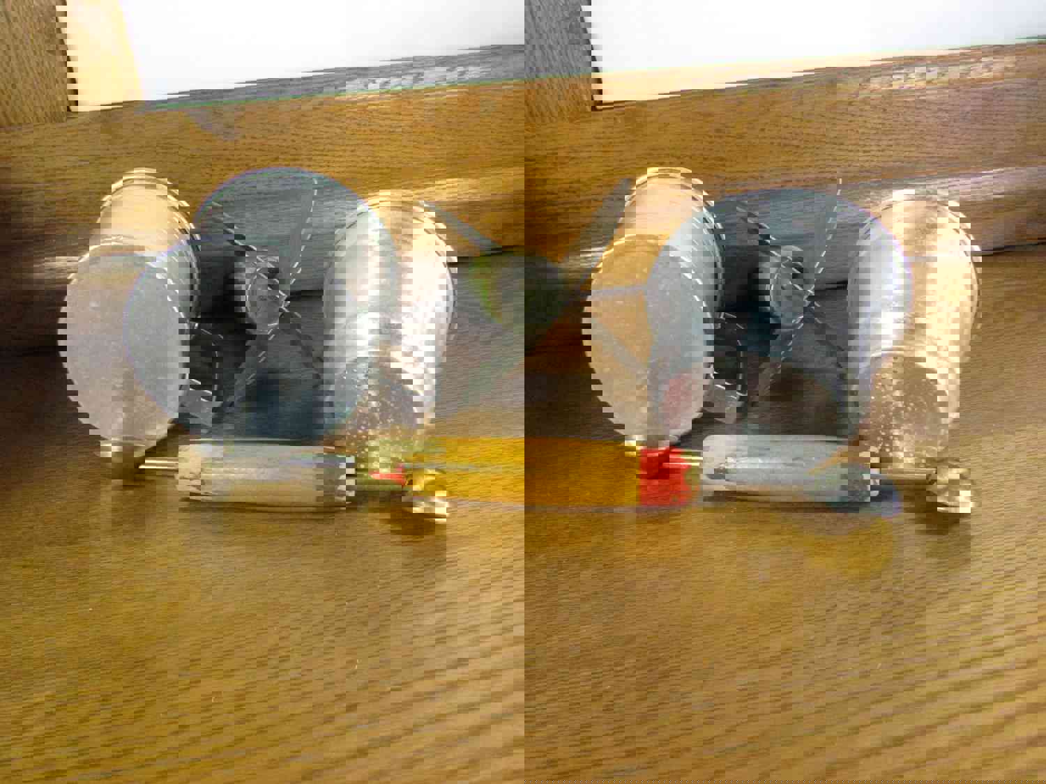 Vintage Kitchen Gadget Set - Measuring Cup, Strainer, Melon Ball, 4 Blade Chopper