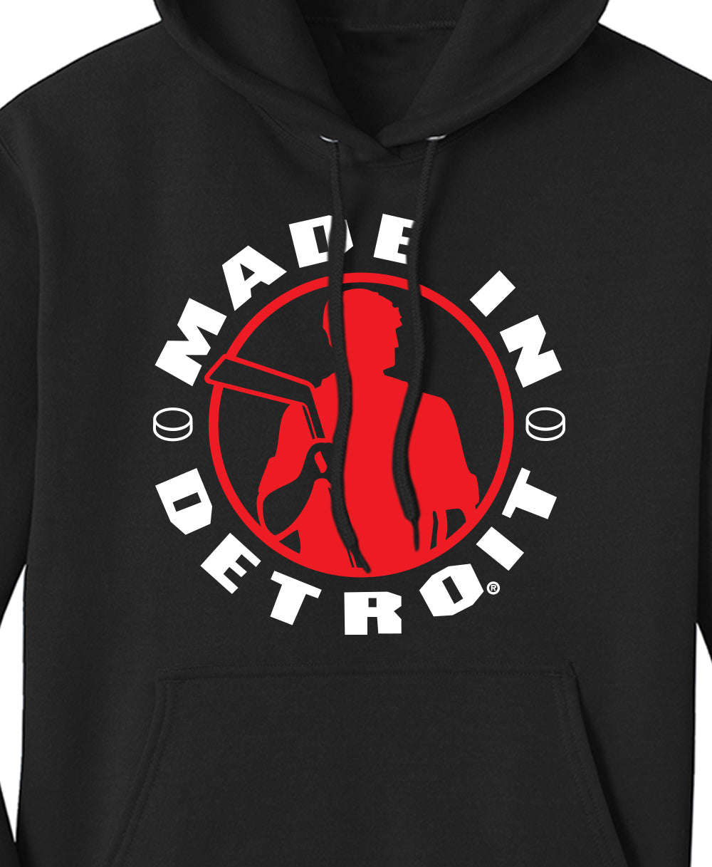 MID Hockey Hoodie - Unisex Pullover Fleece Hoodie with Full-Zip Closure