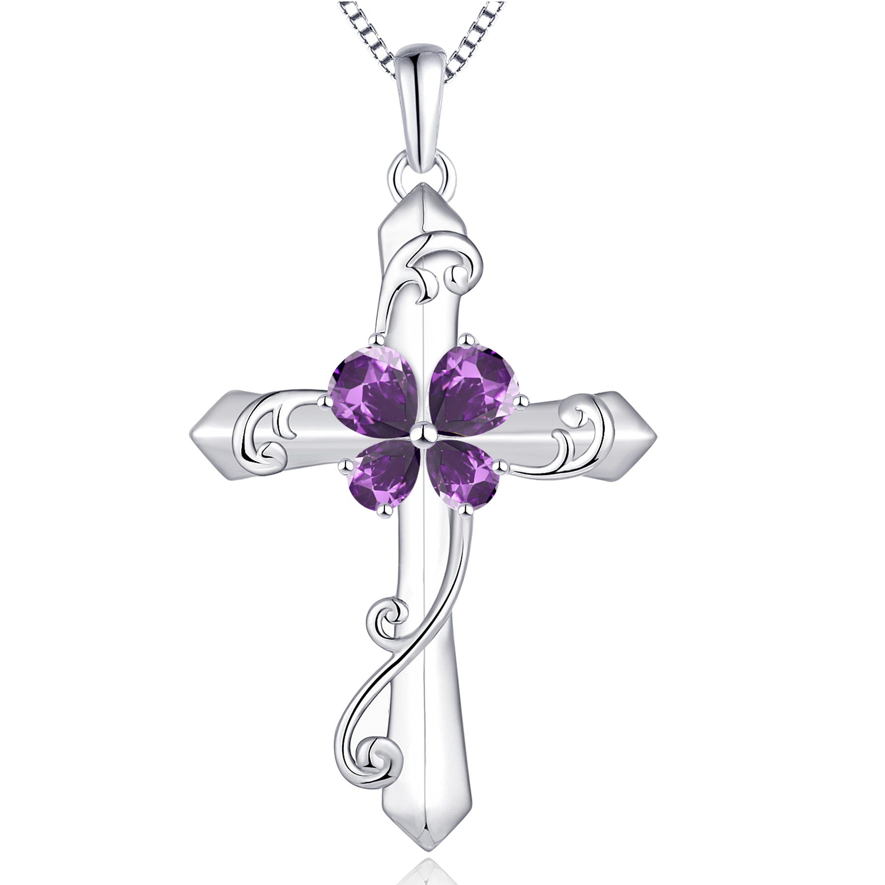 Yeelery Butterfly Cross Necklace - Elegant 925 Sterling Silver Jewelry