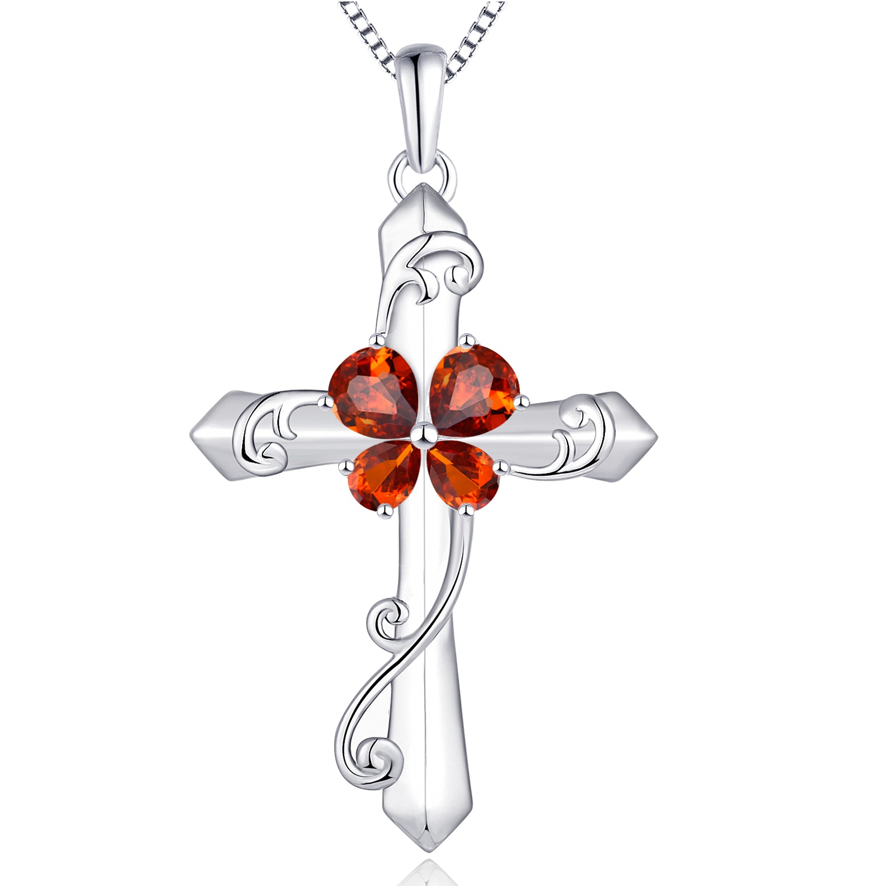 Yeelery Butterfly Cross Necklace - Elegant 925 Sterling Silver Jewelry