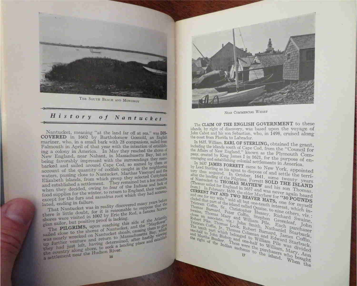 Nantucket Massachusetts Guide Book 1924 - J.H. Robinson Illustrated Local History